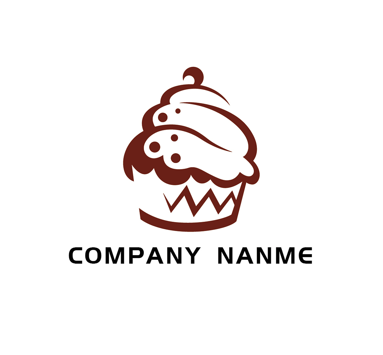 甜品甜食标志标识LOGO模板设计甜品logo