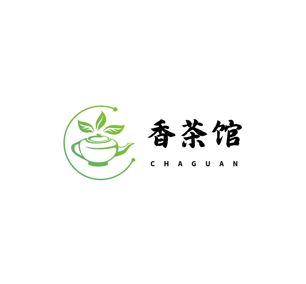 传统风格茶叶茶行标志茶叶logo茶壶模板设计