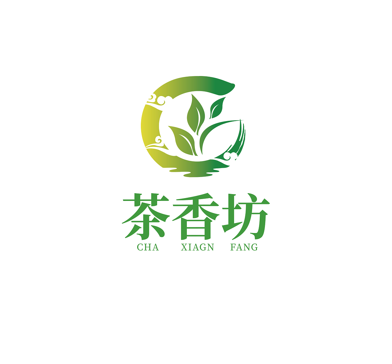 绿色茶标志茶logo茶vi茶叶标志茶叶logo