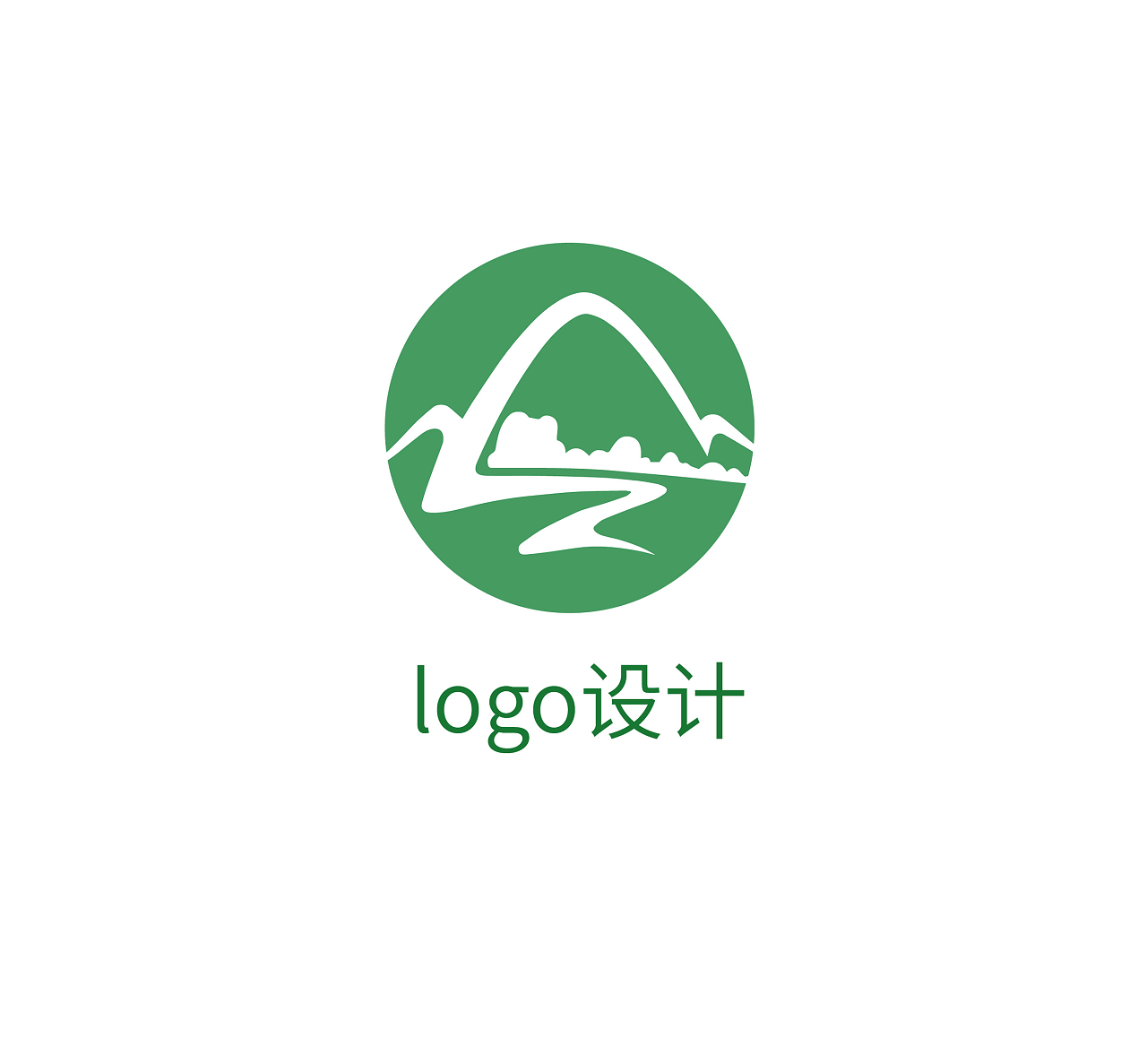 山标志山水LOGO标志标识模板设计山logo