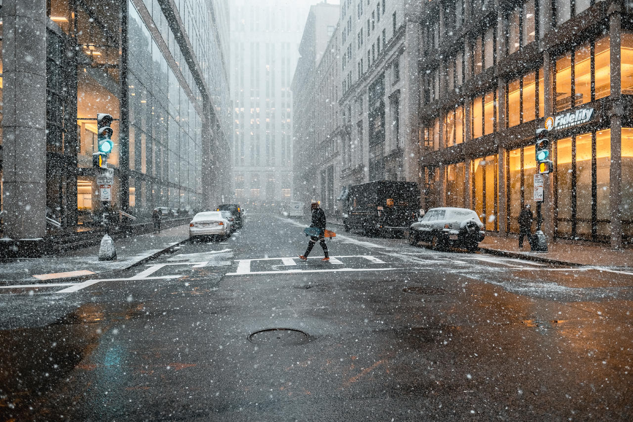 自然街头下雪背景图片免费下载 图星人