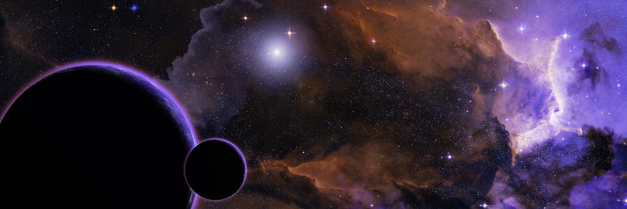 星地球空彩色宇宙神秘发光的大小星体星体宇宙探秘背景图片免费下载 图星人